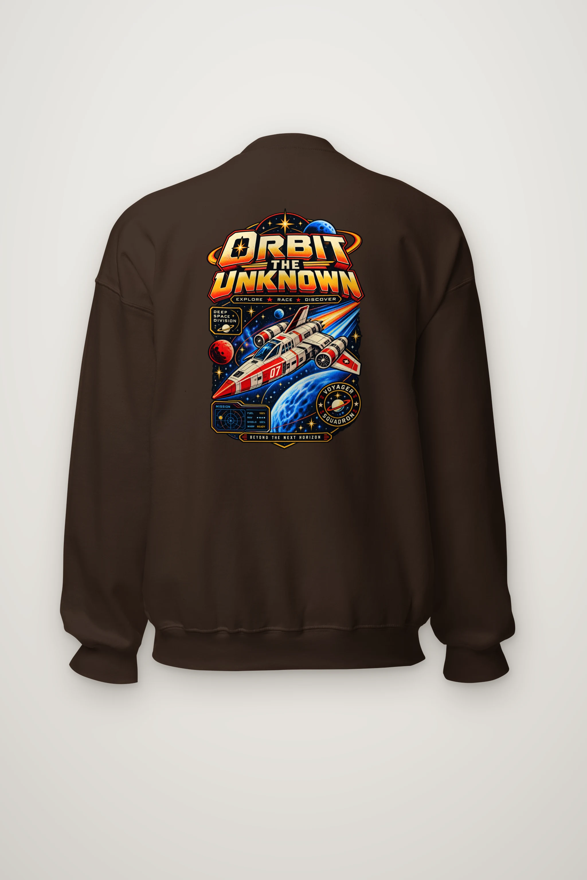 "Orbit The Unknown" Heavy Blend Unisex Crewneck Sweatshirt