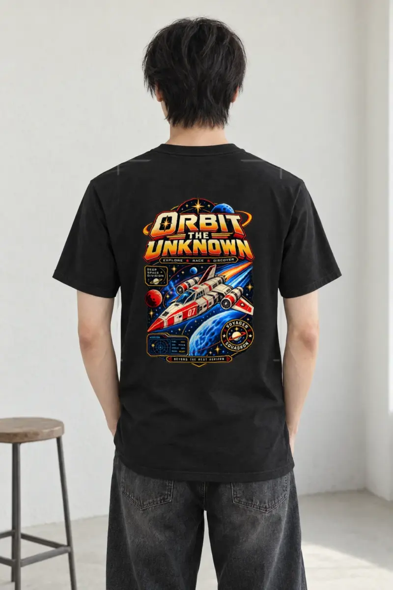 "Orbit The Unknown" Heavyweight Unisex Crewneck T-shirt