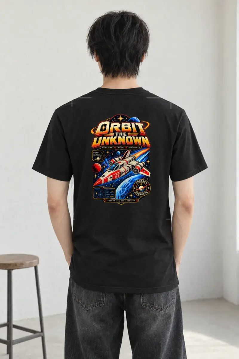 "Orbit The Unknown" Heavyweight Unisex Crewneck T-shirt