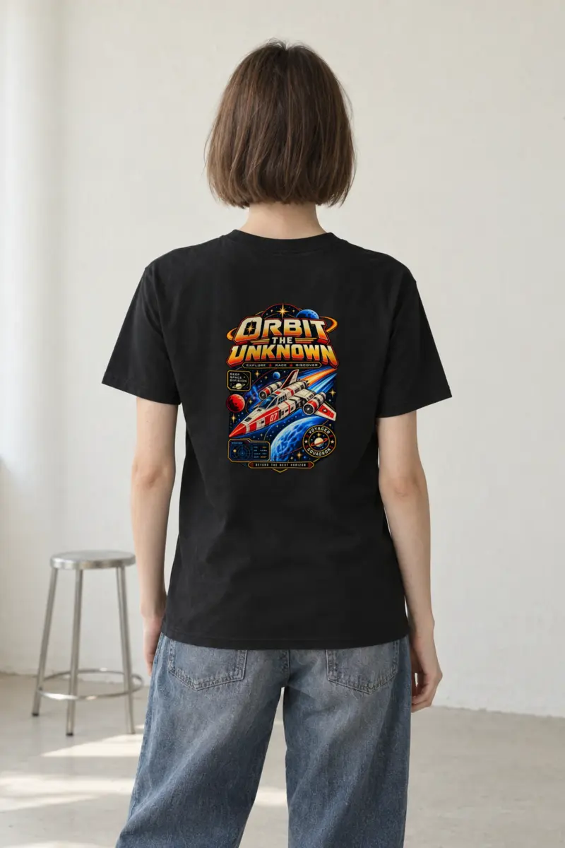 "Orbit The Unknown" Heavyweight Unisex Crewneck T-shirt
