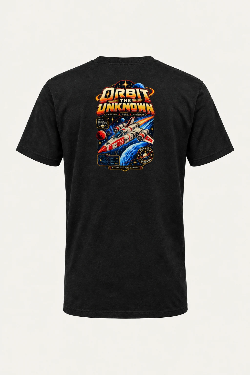 "Orbit The Unknown" Heavyweight Unisex Crewneck T-shirt | Gildan 5000