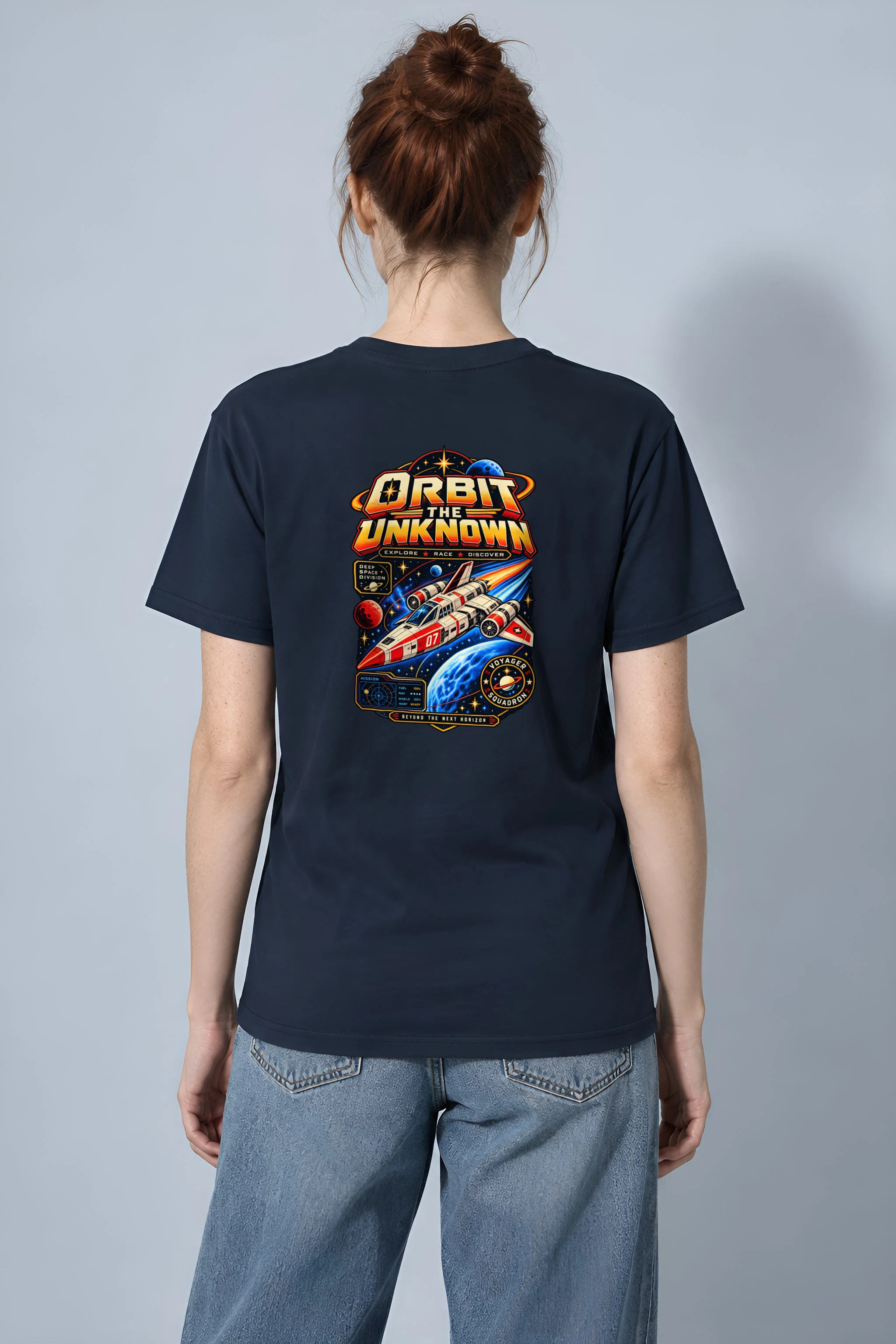 "Orbit The Unknown" Heavyweight Unisex Crewneck T-shirt