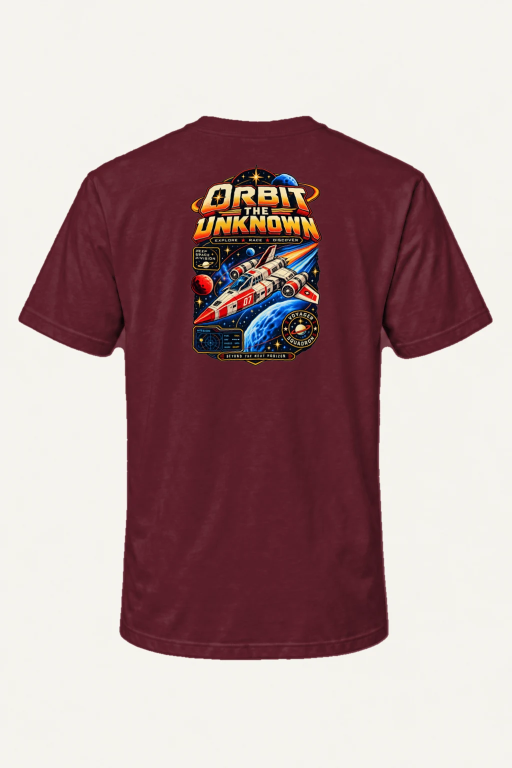 "Orbit The Unknown" Heavyweight Unisex Crewneck T-shirt | Gildan 5000