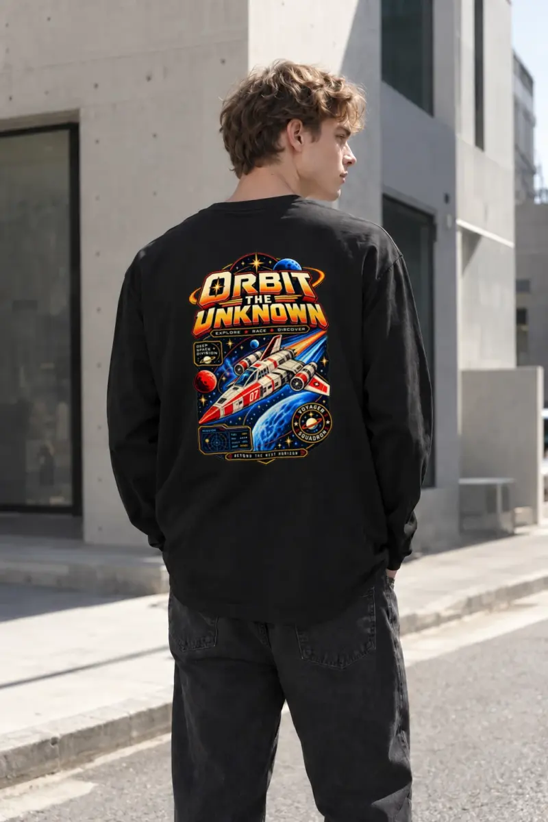 "Orbit The Unknown" Unisex Longsleeve T-shirt | Gildan 2400
