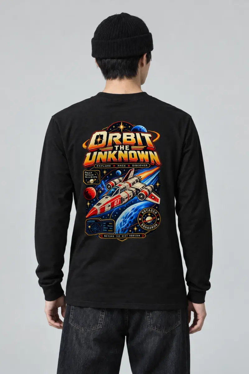 "Orbit The Unknown" Unisex Longsleeve T-shirt | Gildan 2400