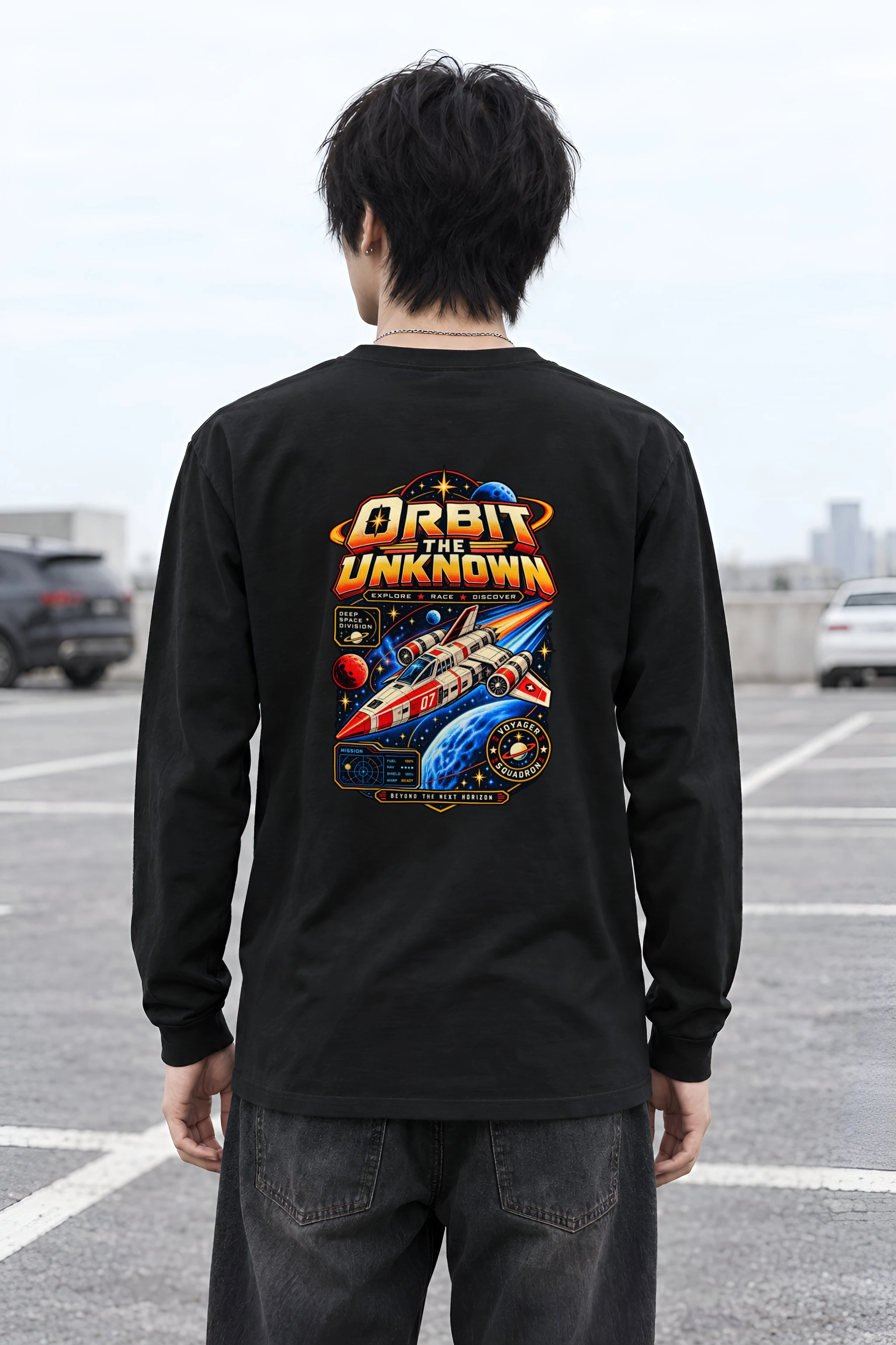 "Orbit The Unknown" Unisex Longsleeve T-shirt