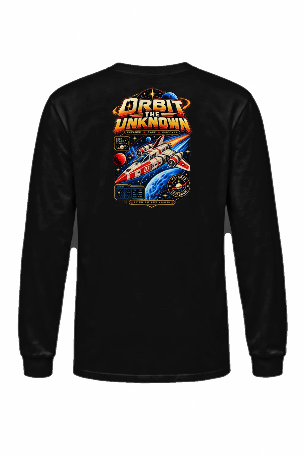"Orbit The Unknown" Unisex Longsleeve T-shirt | Gildan 2400