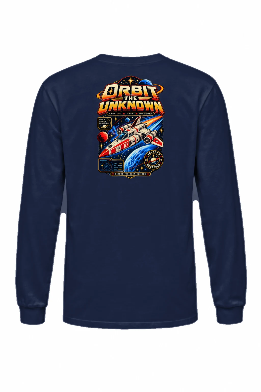 "Orbit The Unknown" Unisex Longsleeve T-shirt | Gildan 2400
