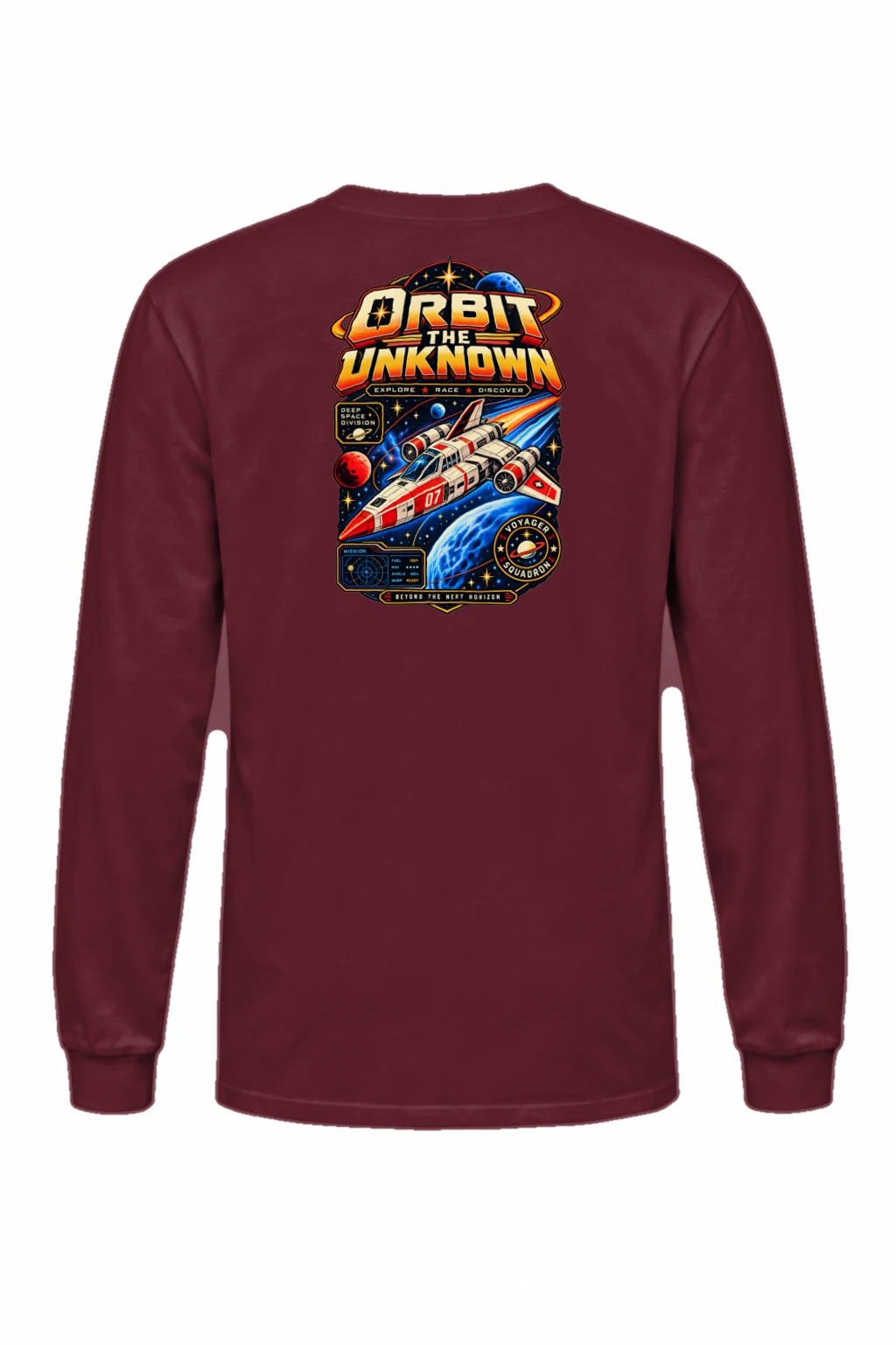 "Orbit The Unknown" Unisex Longsleeve T-shirt | Gildan 2400