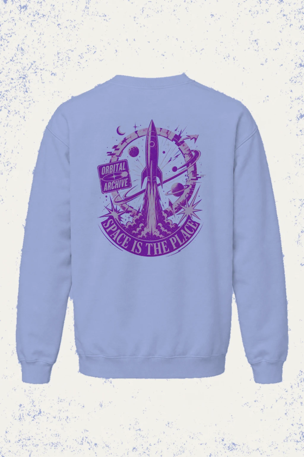 "Orbital Archive" Unisex Sponge Fleece Crewneck Sweatshirt | Bella + Canvas 3901