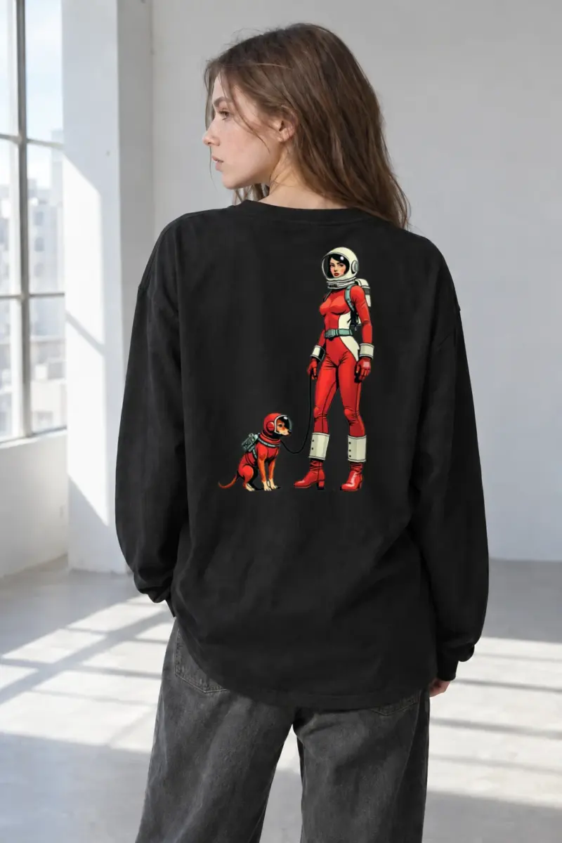“Orbital Companions” Unisex Longsleeve T-shirt | Gildan 2400