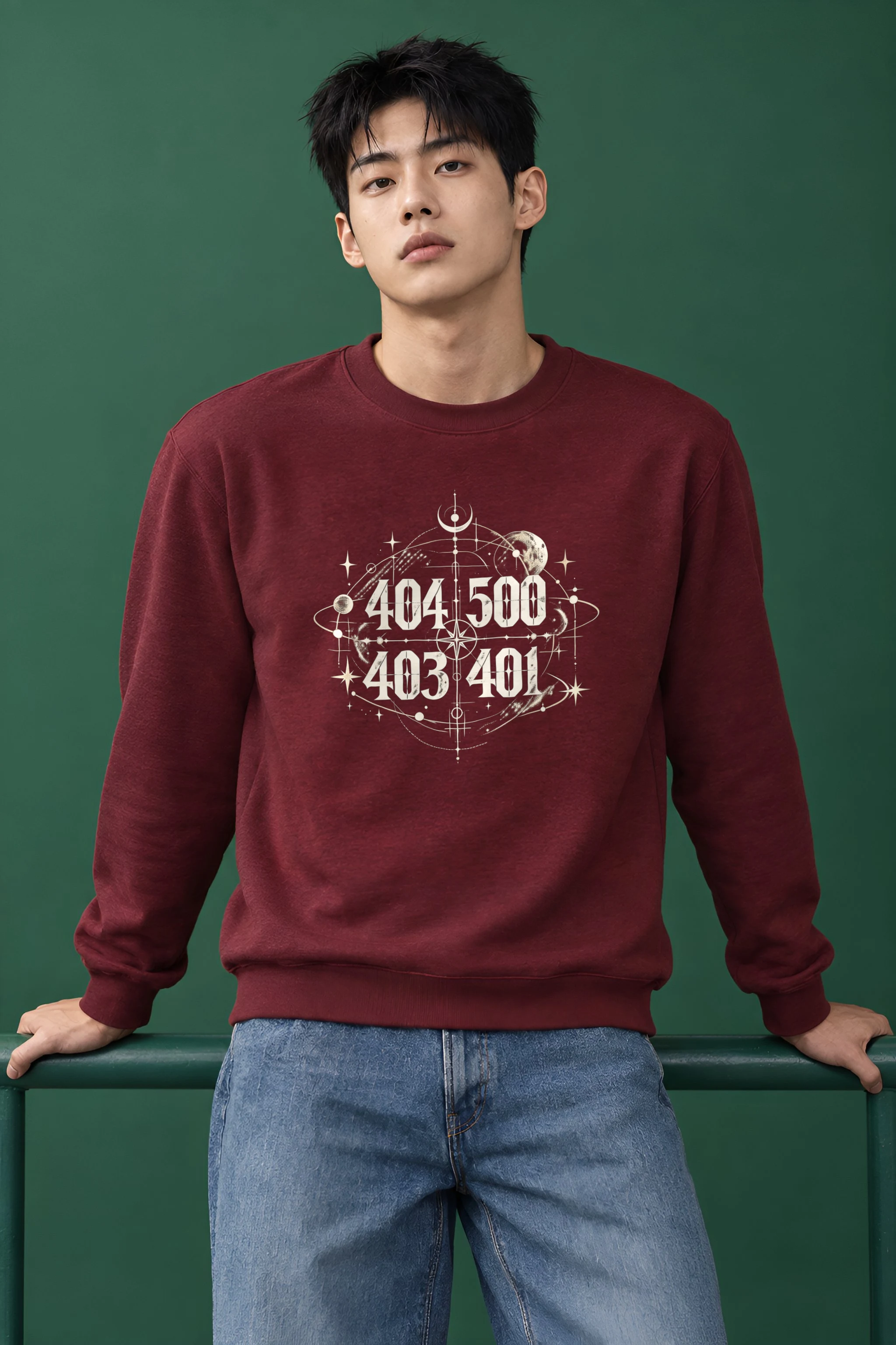"Orbital Coordinates" Heavy Blend Unisex Crewneck Sweatshirt