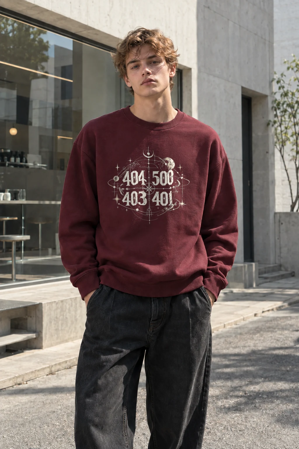 "Orbital Coordinates" Heavy Blend Unisex Crewneck Sweatshirt | Gildan 18000