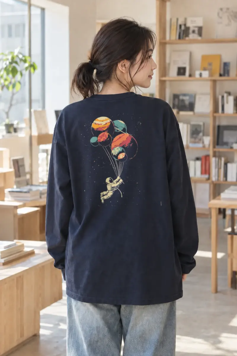"Orbital Daydream" Unisex Longsleeve T-shirt | Gildan 2400