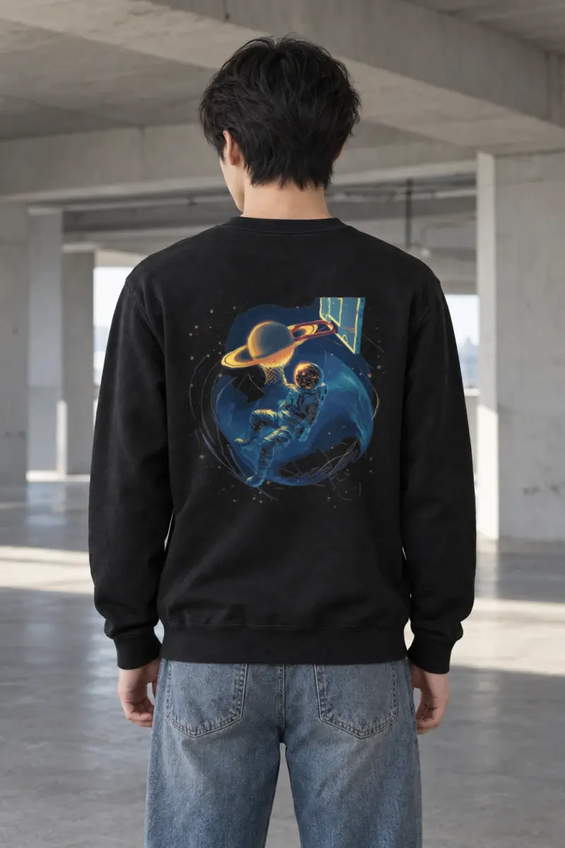"Orbital Hoops" Heavy Blend Unisex Crewneck Sweatshirt