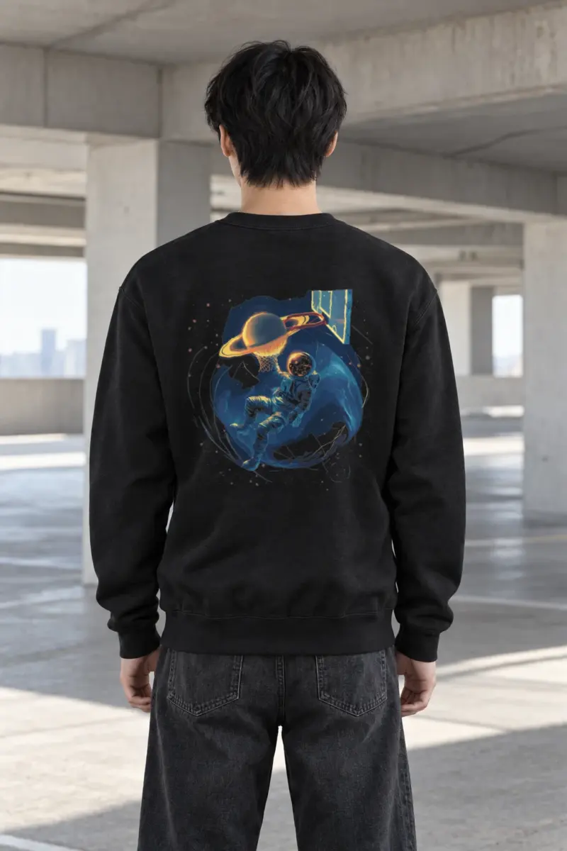 "Orbital Hoops" Heavy Blend Unisex Crewneck Sweatshirt | Gildan 18000