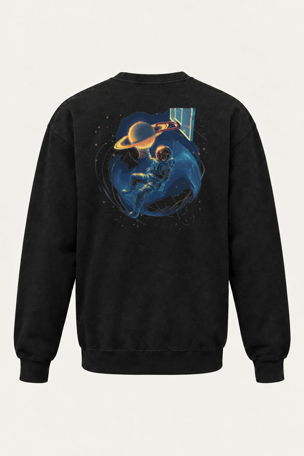"Orbital Hoops" Heavy Blend Unisex Crewneck Sweatshirt | Gildan 18000
