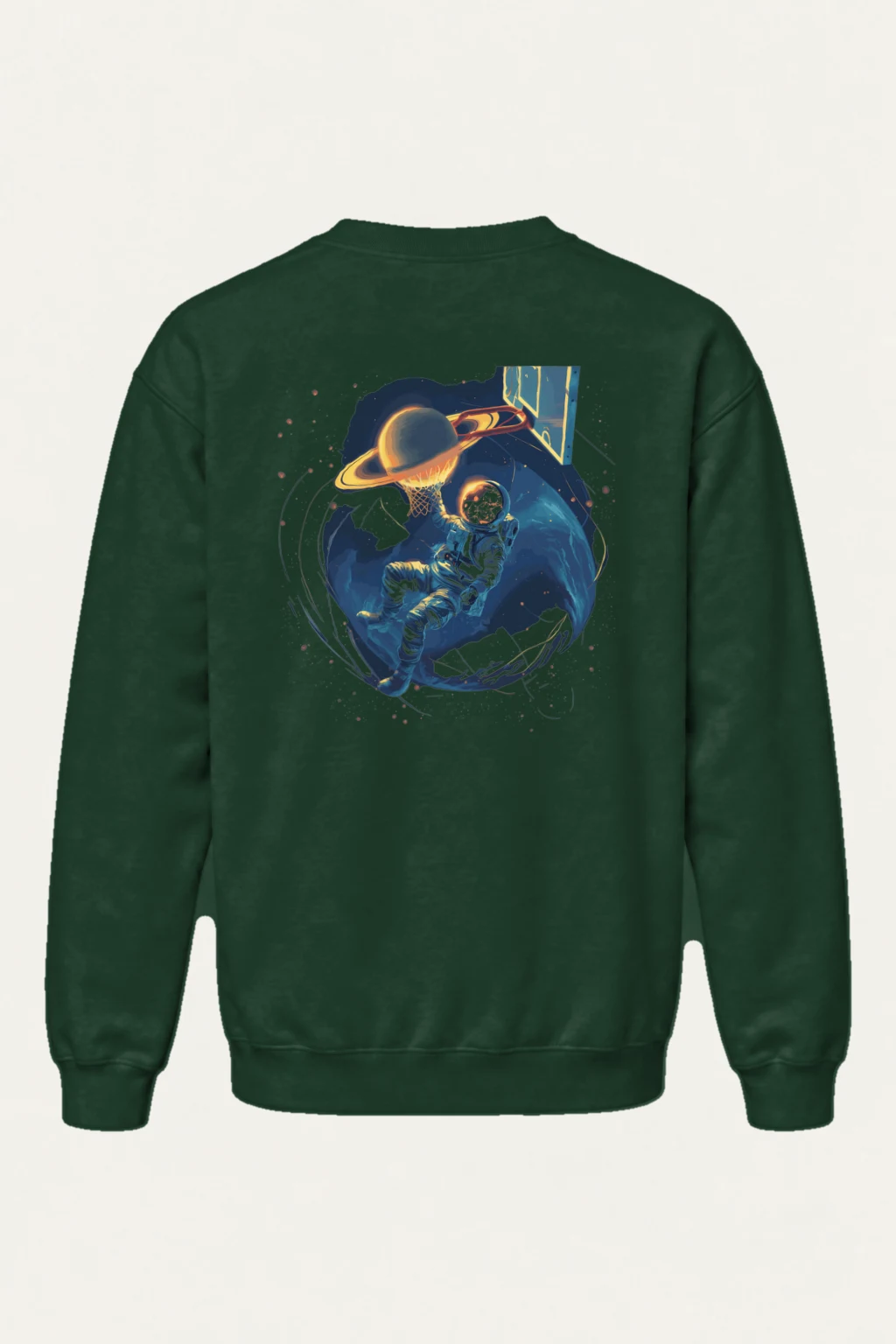 "Orbital Hoops" Heavy Blend Unisex Crewneck Sweatshirt | Gildan 18000