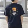 "Orbiting Astronaut" Heavyweight Unisex Crewneck T-shirt | Gildan 5000