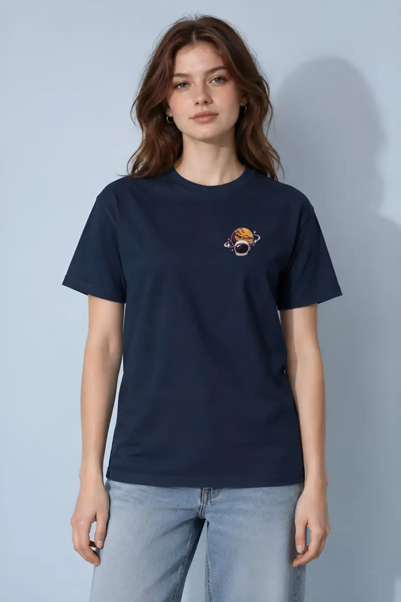 "Orbiting Astronaut" Heavyweight Unisex Crewneck T-shirt