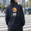 "Orbiting Astronaut" Unisex Longsleeve T-shirt | Gildan 2400