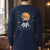 "Orbiting Astronaut" Unisex Longsleeve T-shirt