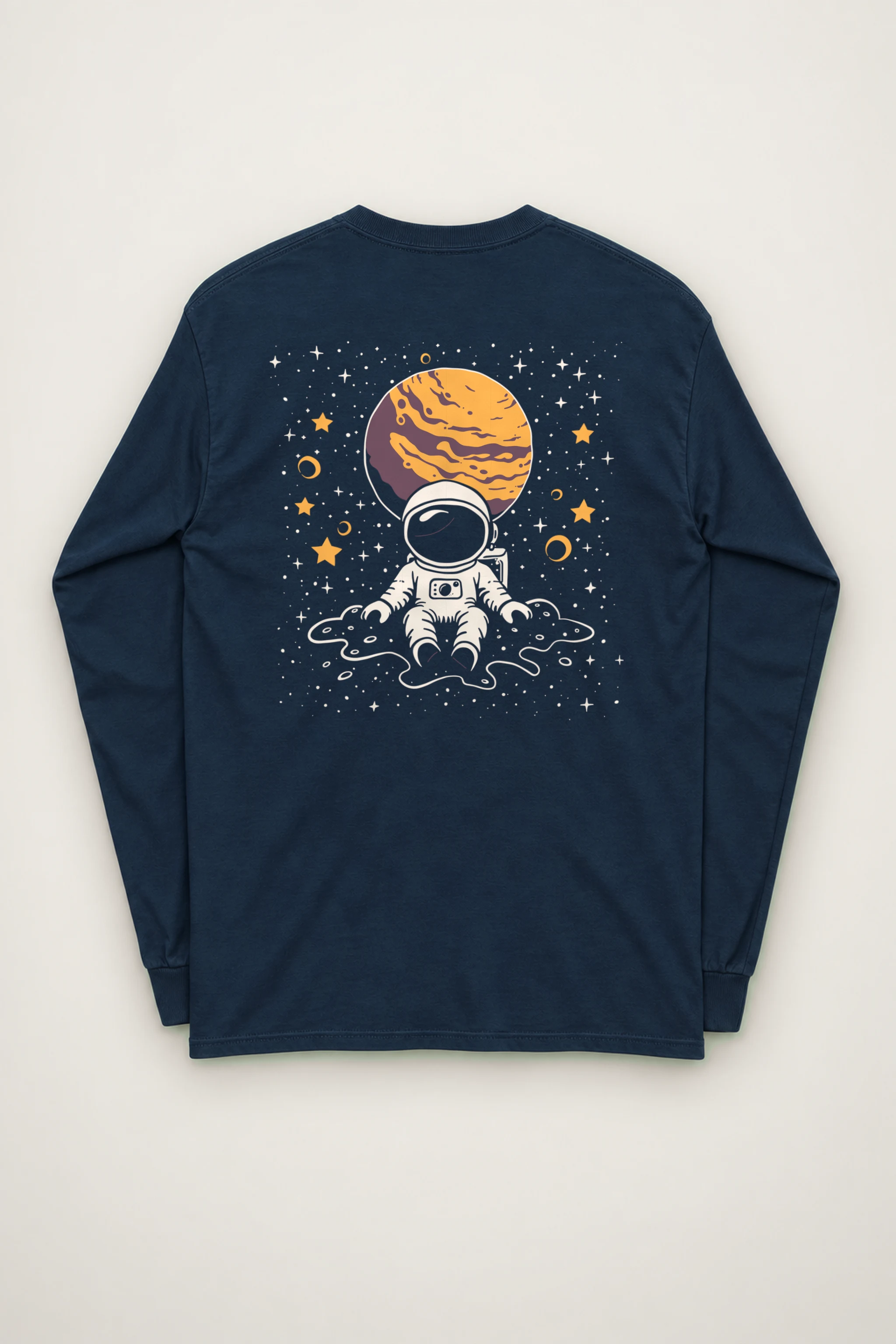 "Orbiting Astronaut" Unisex Longsleeve T-shirt