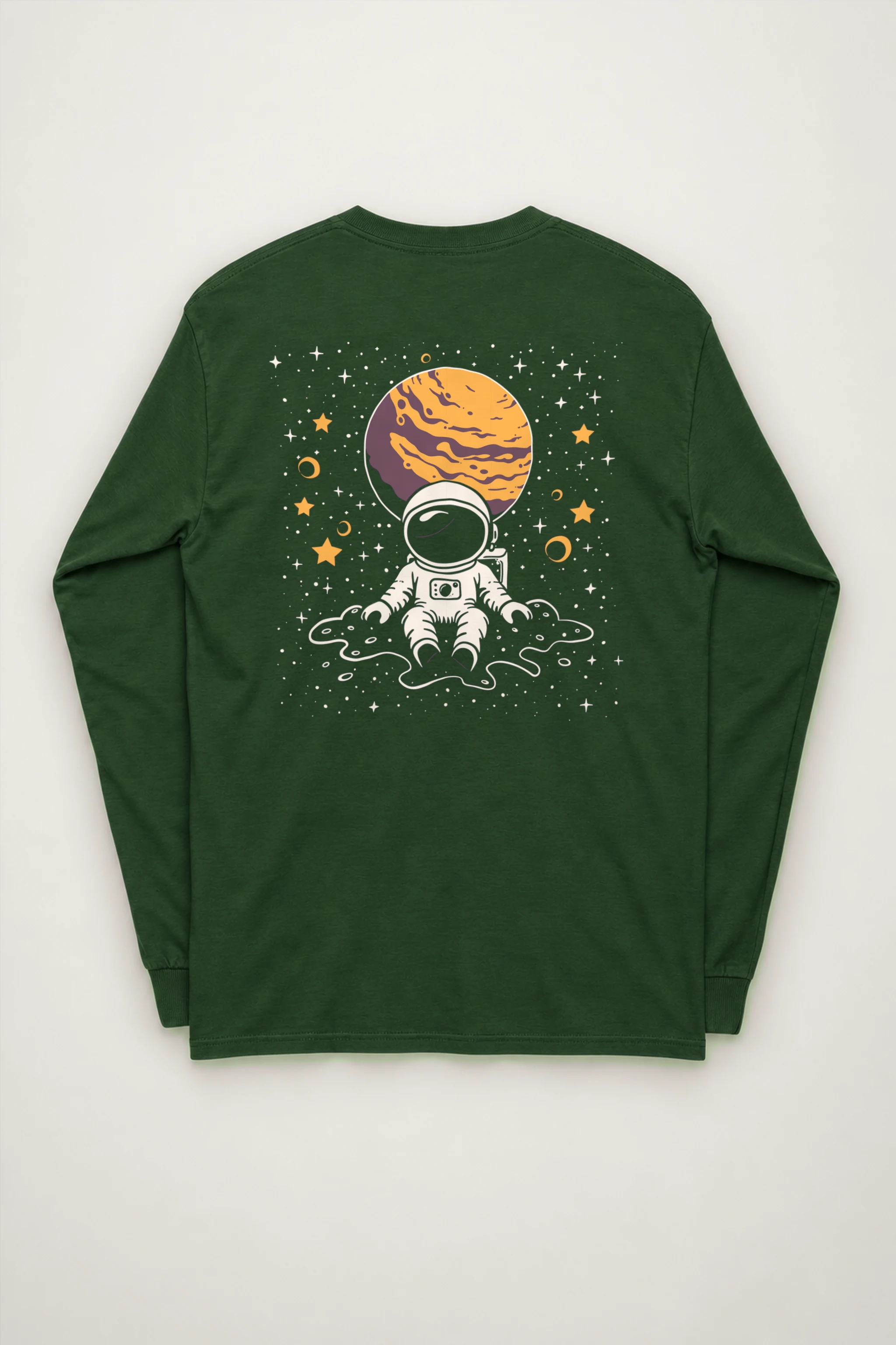 "Orbiting Astronaut" Unisex Longsleeve T-shirt