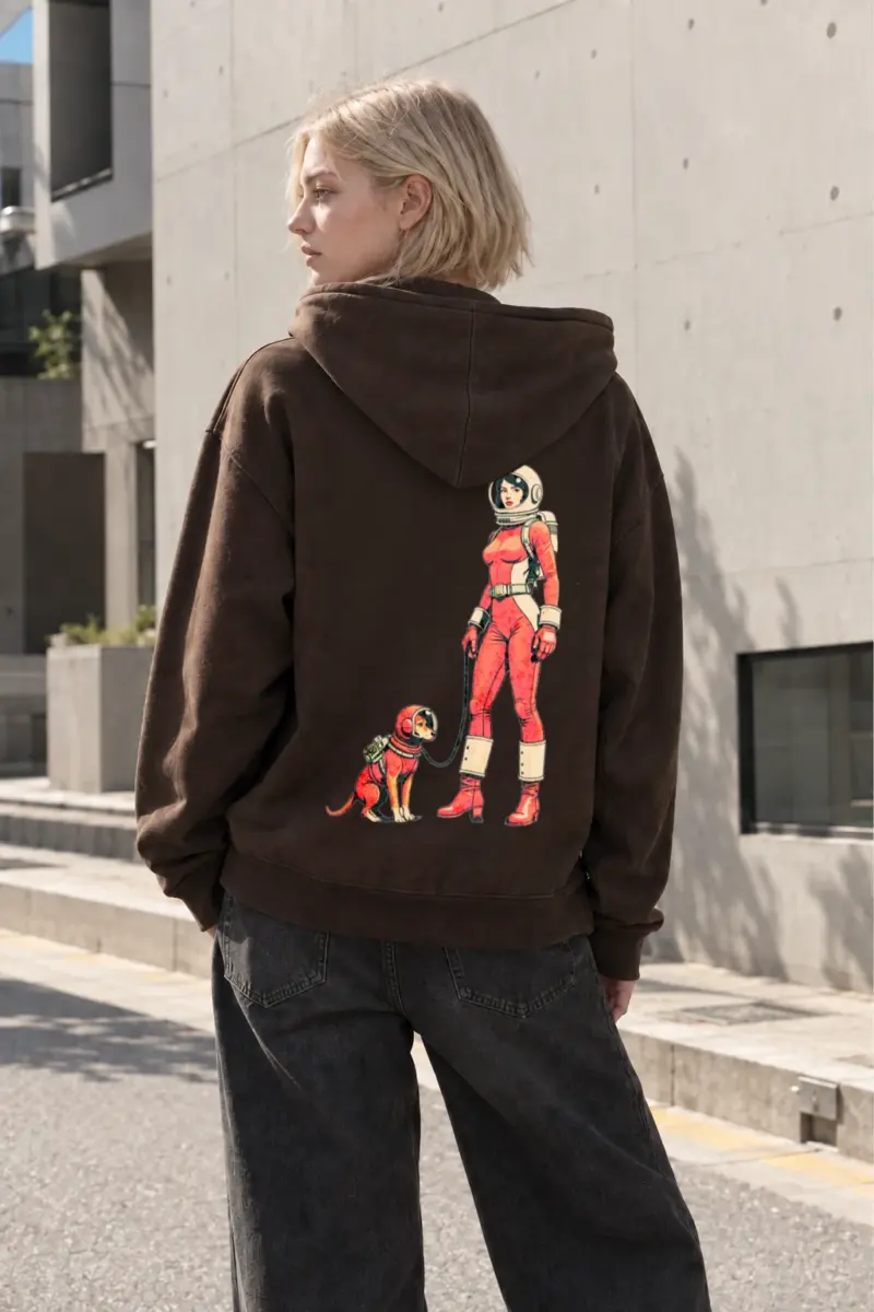 "Orbiting Companion" Heavy Blend Unisex Pullover Hoodie | Gildan 18500