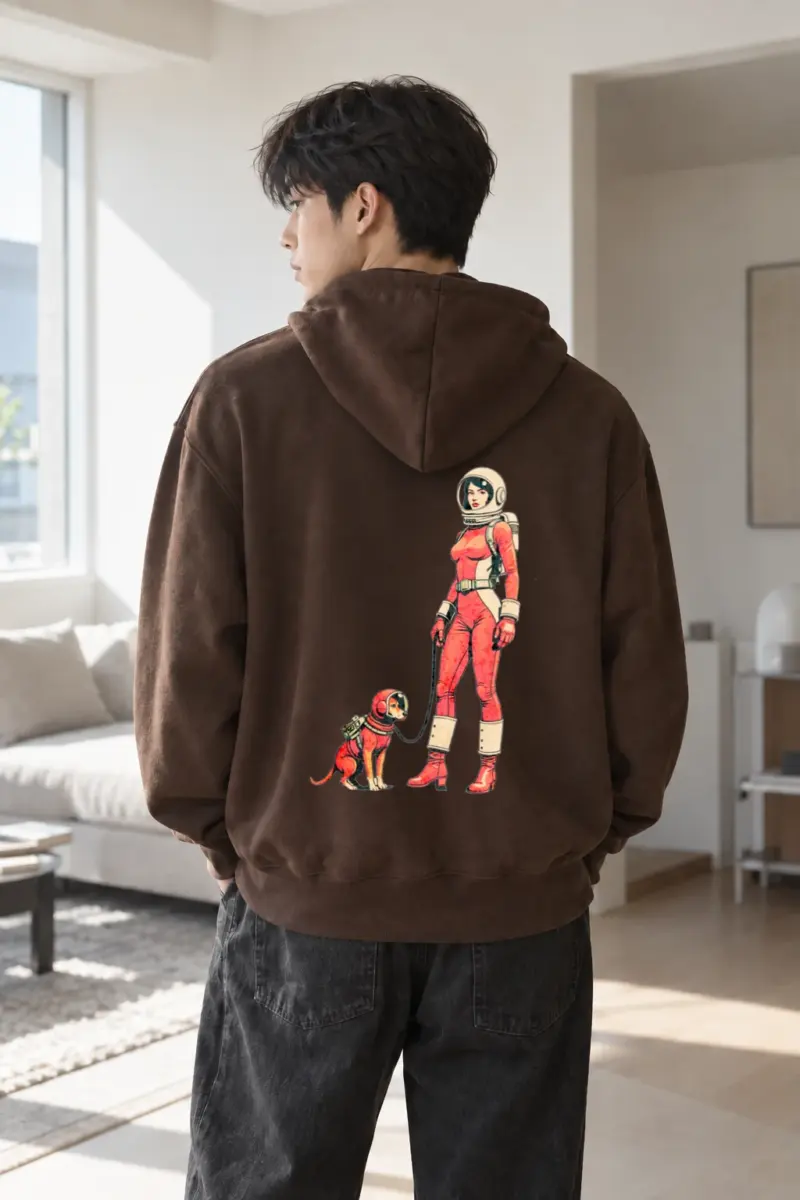 “Orbiting Companion” Heavy Blend Unisex Pullover Hoodie | Gildan 18500