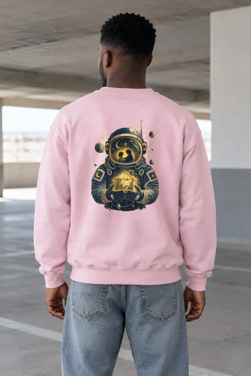 "Orbiting Home" Heavy Blend Unisex Crewneck Sweatshirt