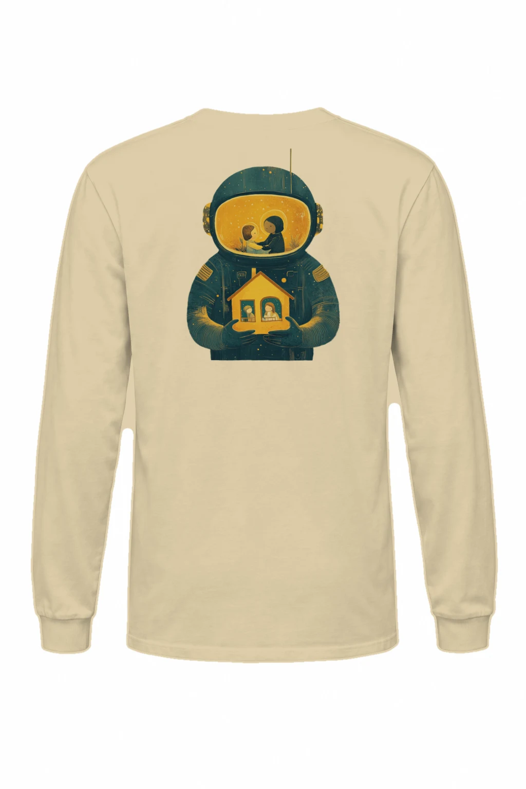 "Orbiting Home" Unisex Longsleeve T-shirt | Gildan 2400