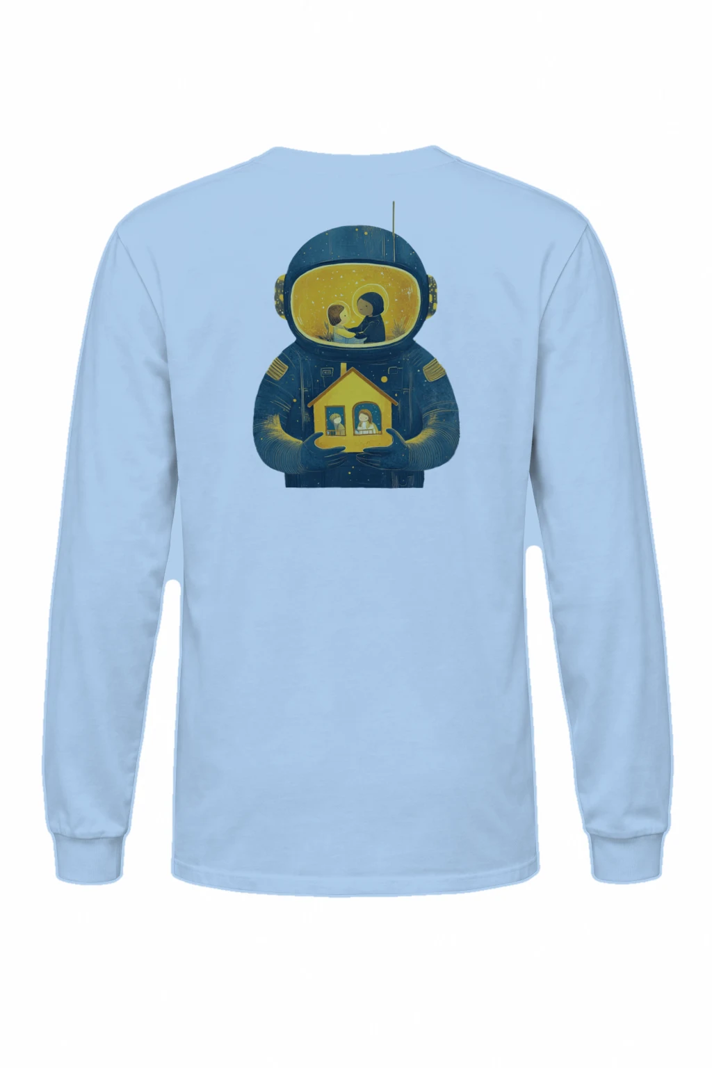 "Orbiting Home" Unisex Longsleeve T-shirt | Gildan 2400