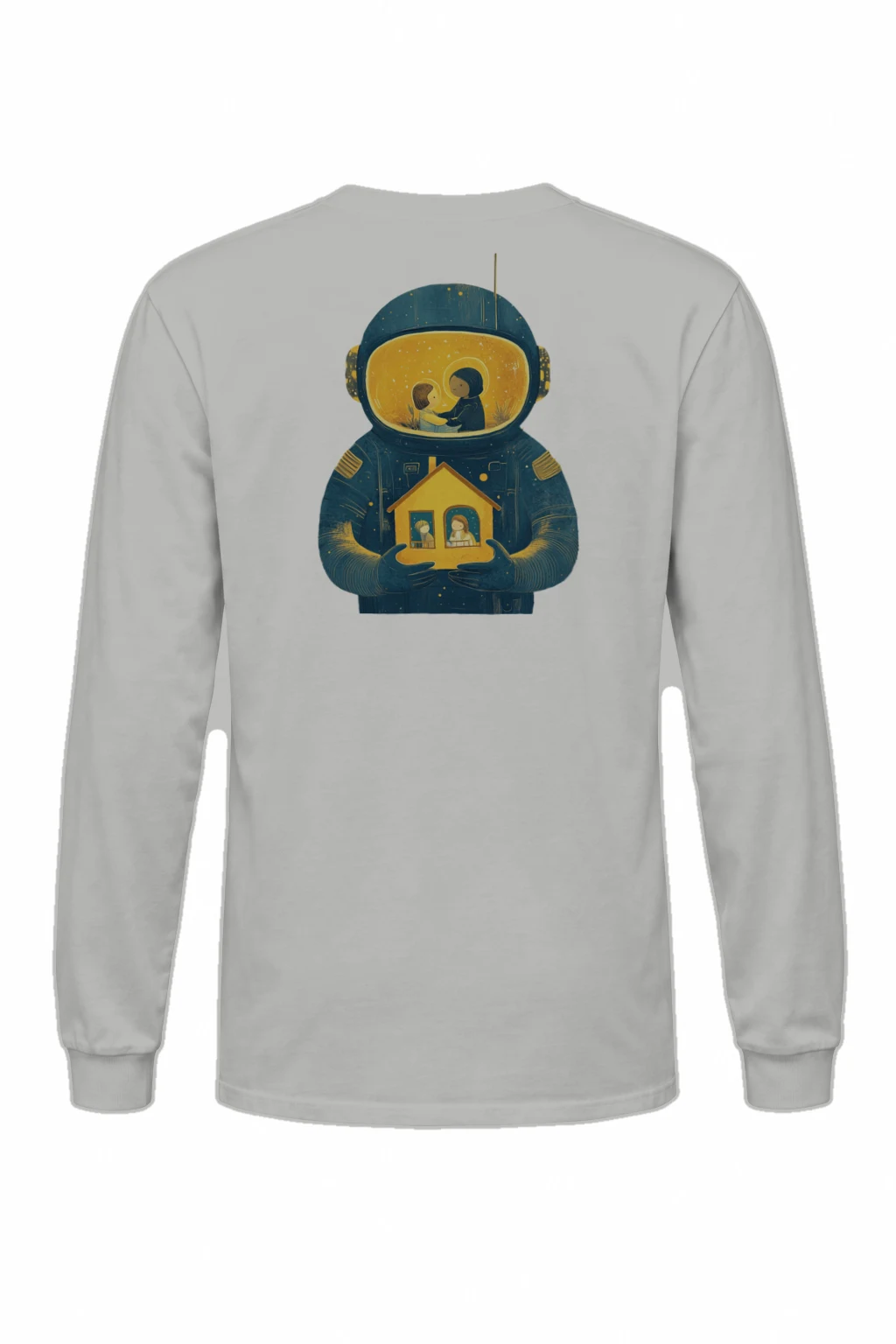 "Orbiting Home" Unisex Longsleeve T-shirt | Gildan 2400