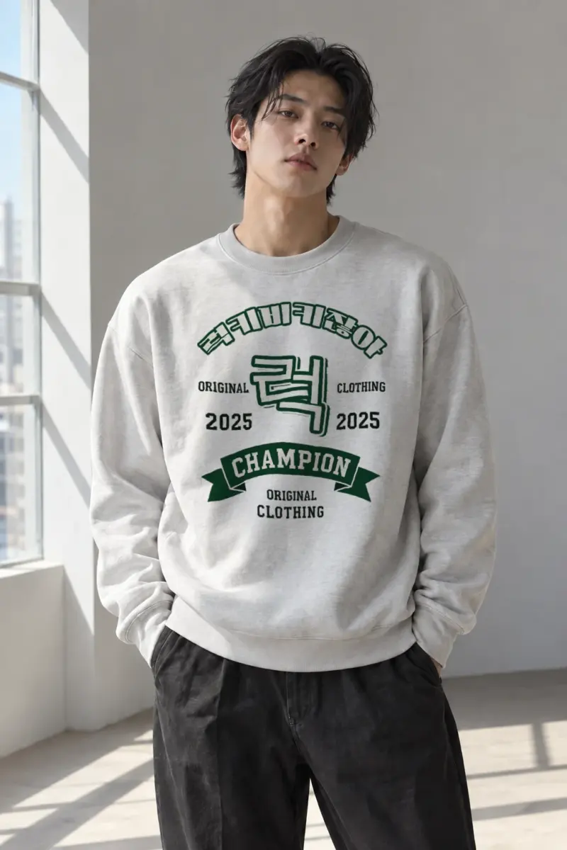 “Original Champion Emblem” Heavy Blend Unisex Crewneck Sweatshirt | Gildan 18000