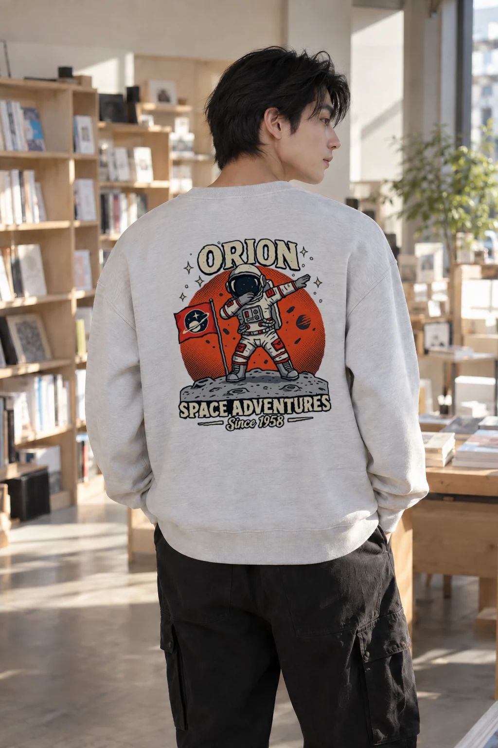 "Orion Space Adventures" Heavy Blend Unisex Crewneck Sweatshirt | Gildan 18000