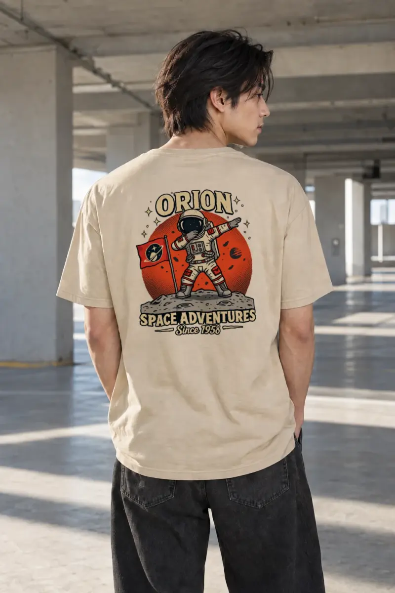 "Orion Space Adventures" Heavyweight Unisex Crewneck T-shirt | Gildan 5000