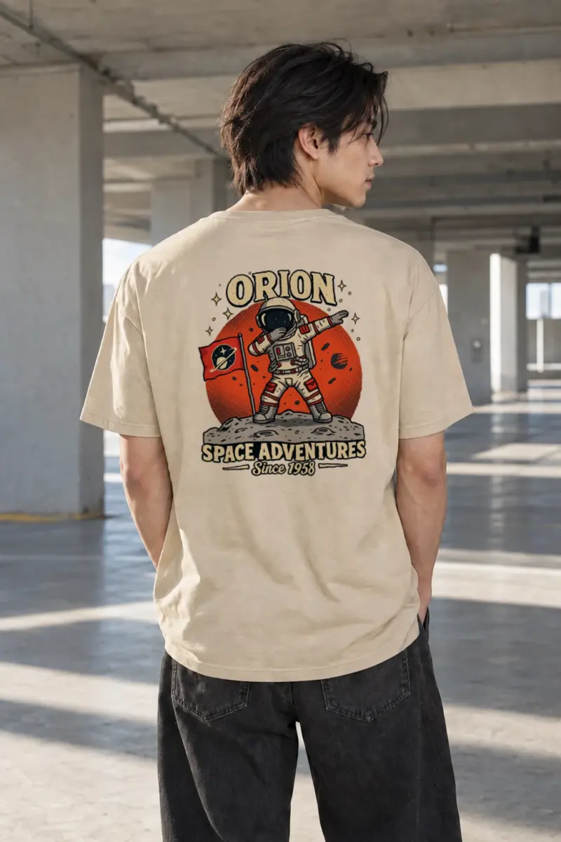 "Orion Space Adventures" Heavyweight Unisex Crewneck T-shirt | Gildan 5000