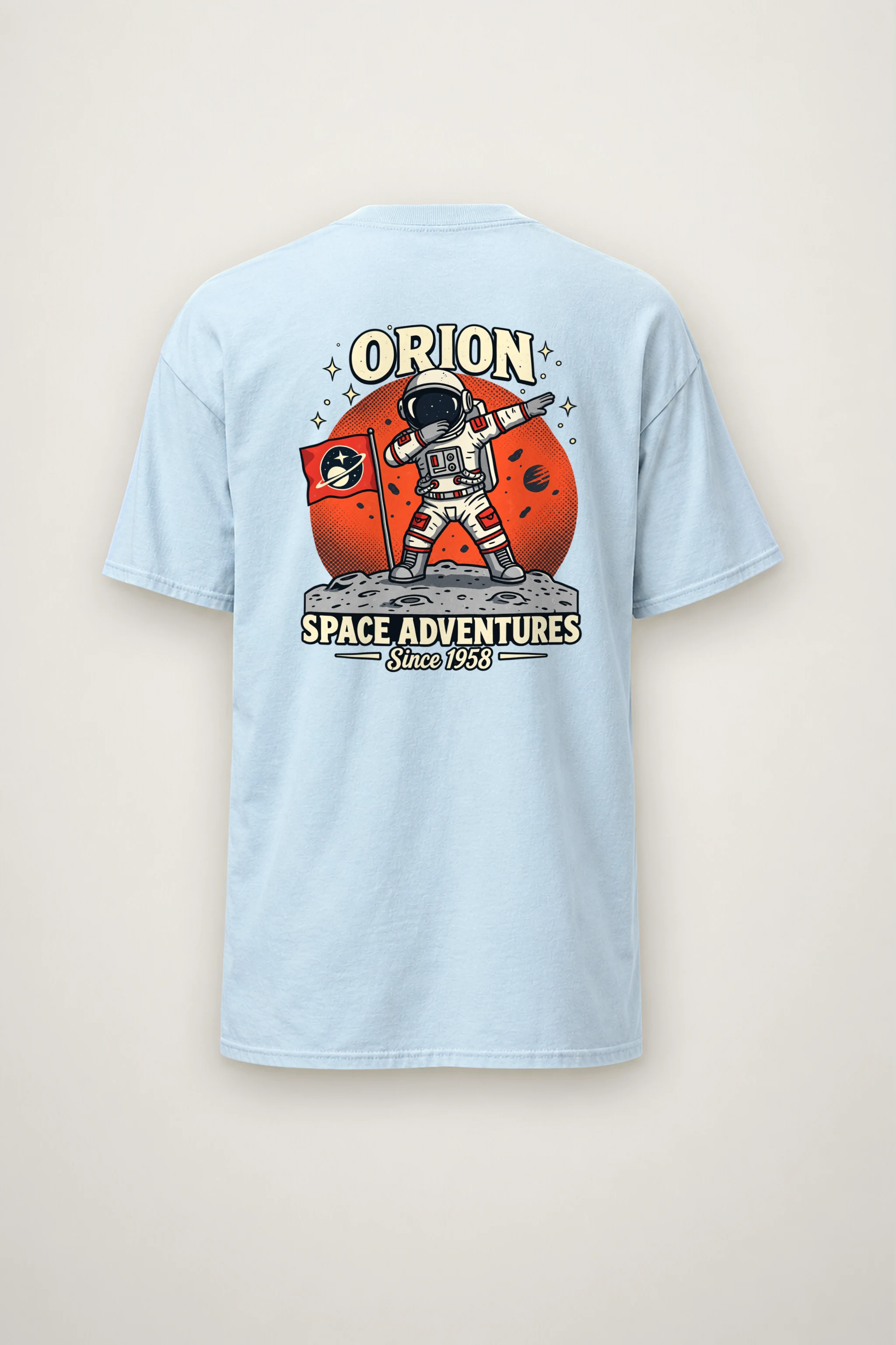"Orion Space Adventures" Heavyweight Unisex Crewneck T-shirt