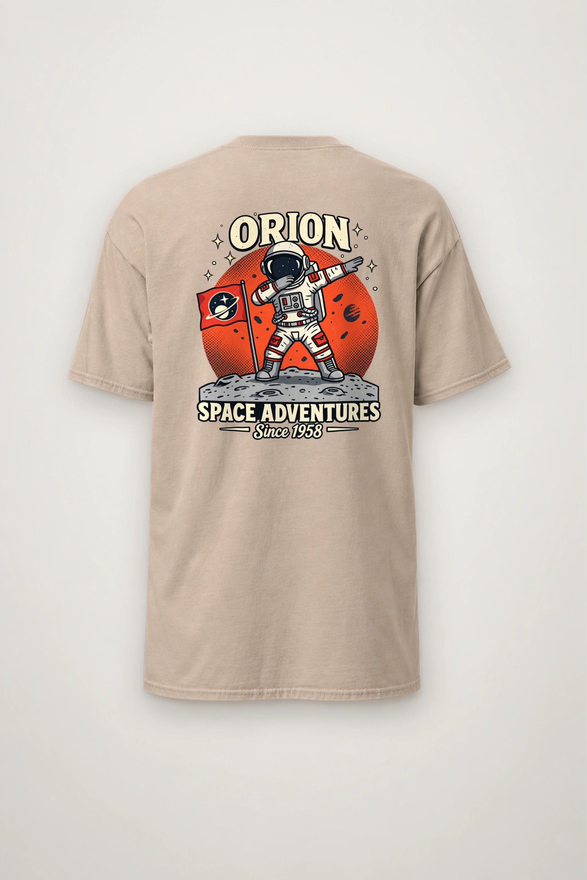 "Orion Space Adventures" Heavyweight Unisex Crewneck T-shirt