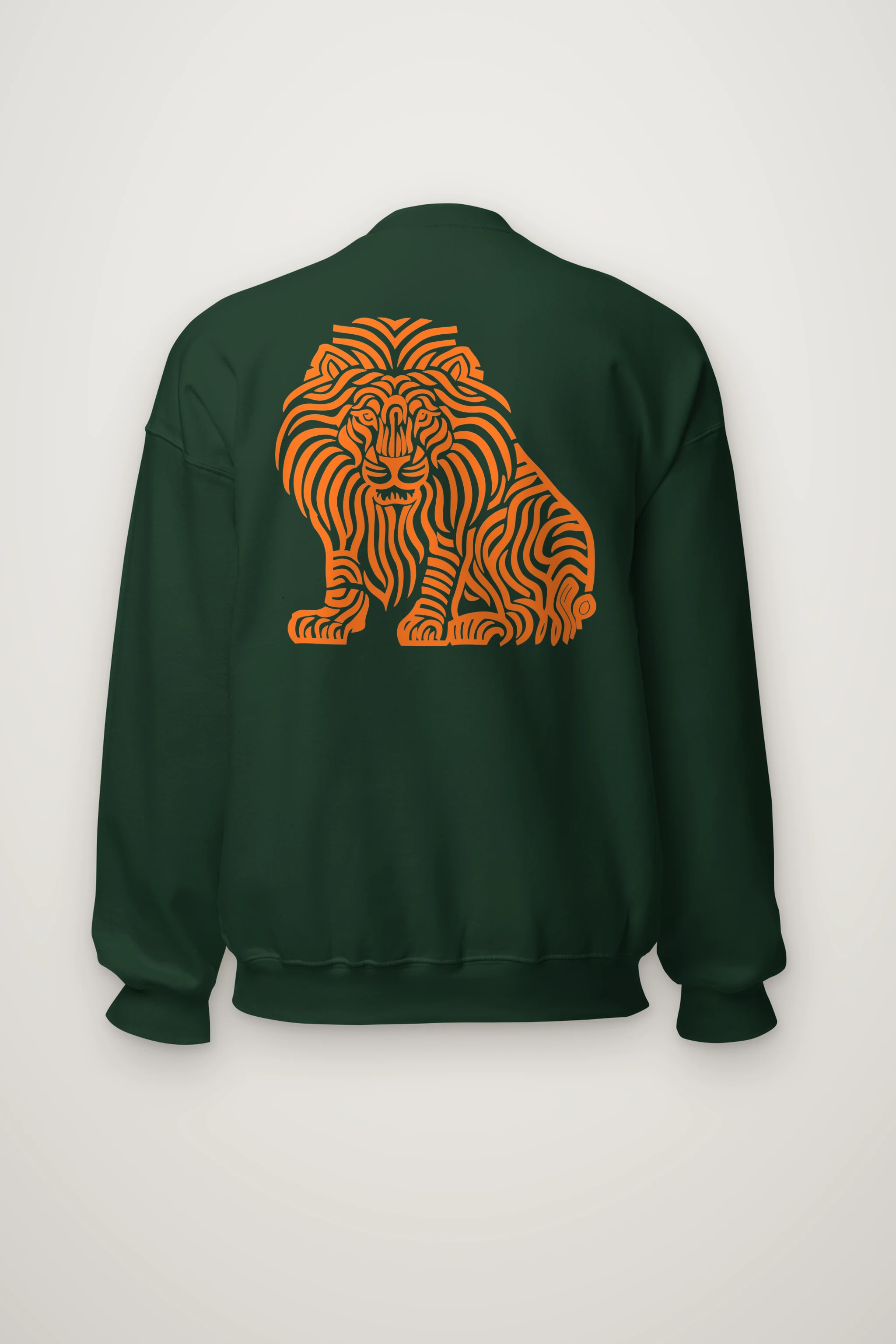 "Ornamental Roaring Lion" Heavy Blend Unisex Crewneck Sweatshirt