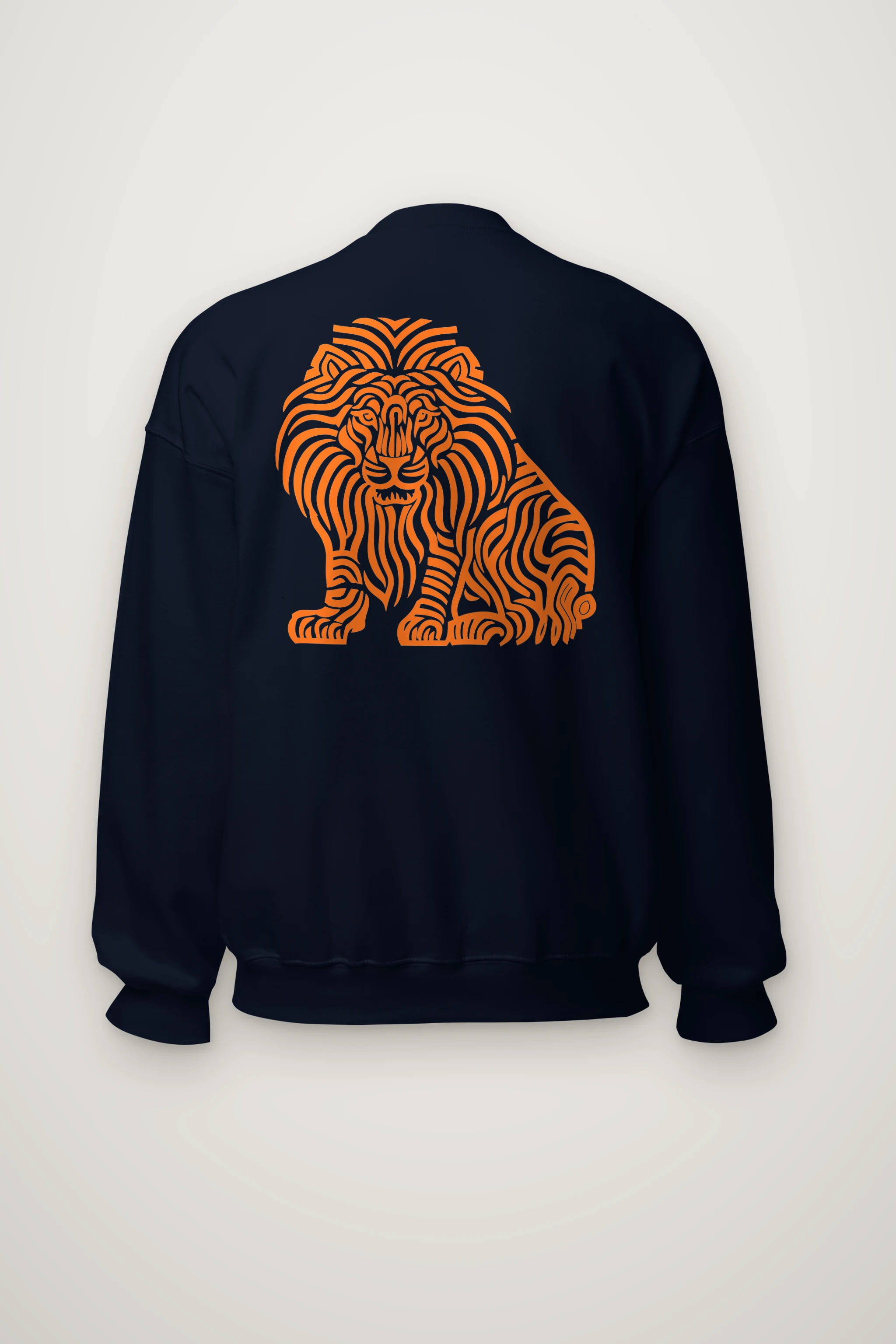 "Ornamental Roaring Lion" Heavy Blend Unisex Crewneck Sweatshirt