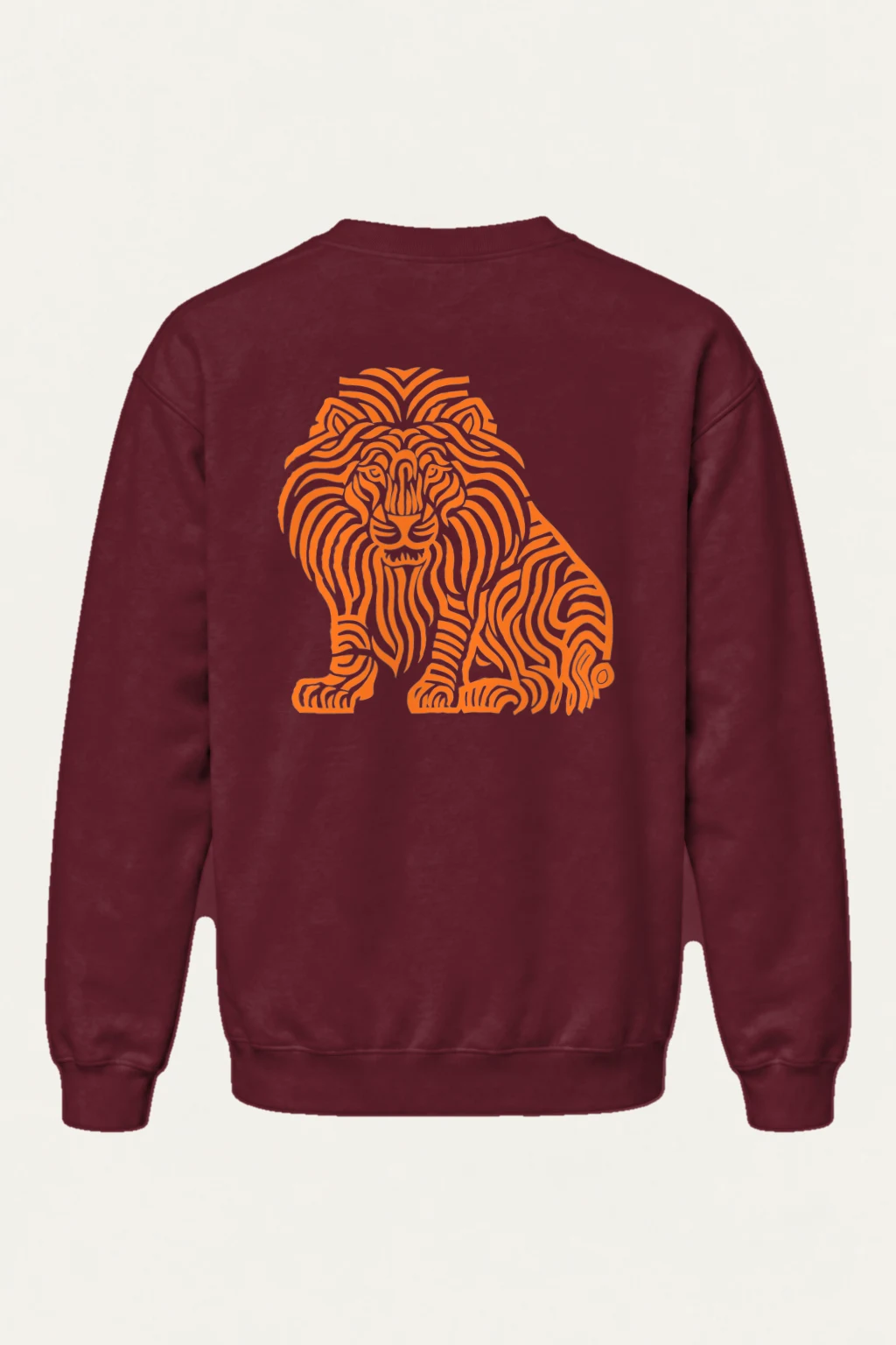 "Ornamental Roaring Lion" Heavy Blend Unisex Crewneck Sweatshirt | Gildan 18000