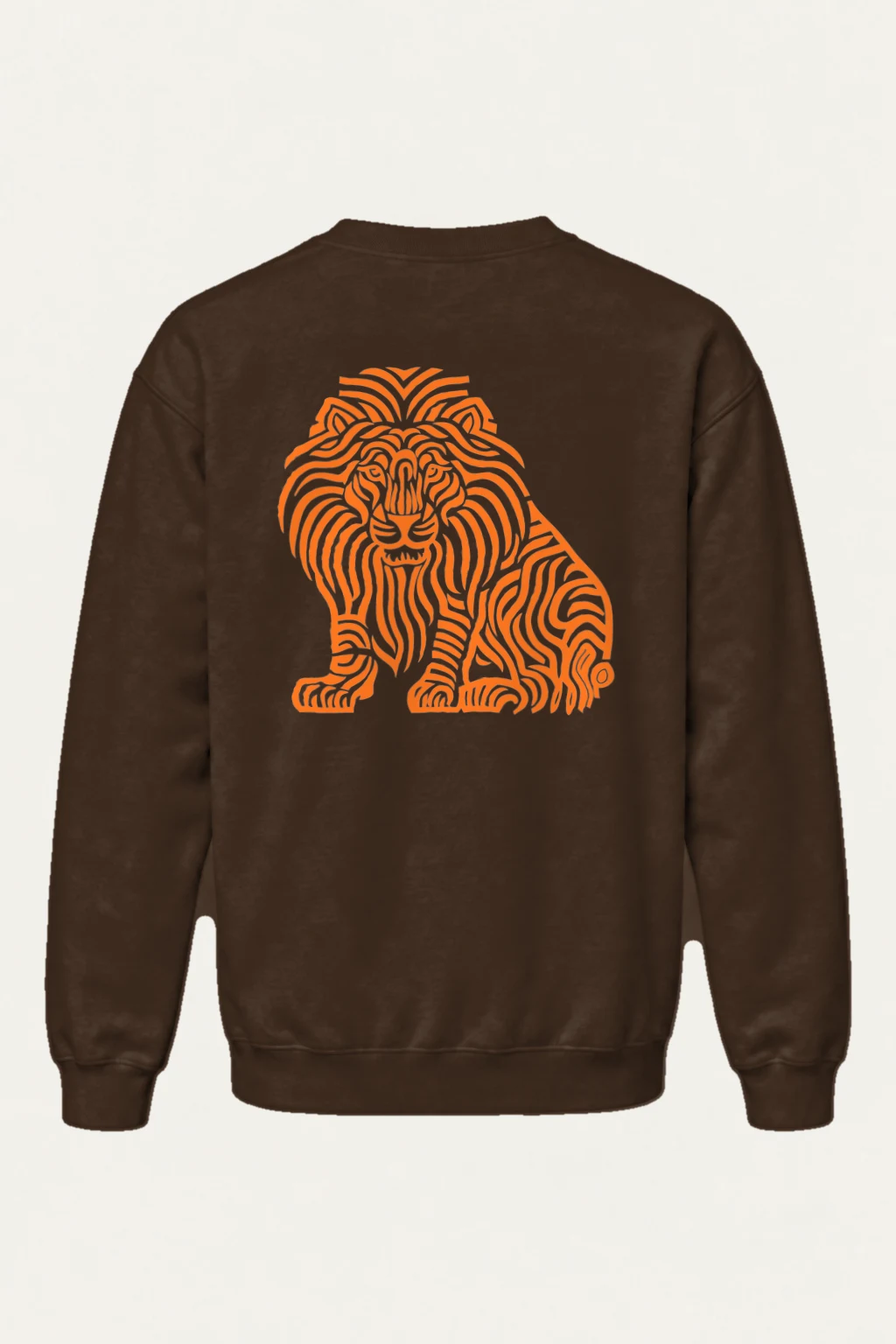 "Ornamental Roaring Lion" Heavy Blend Unisex Crewneck Sweatshirt | Gildan 18000