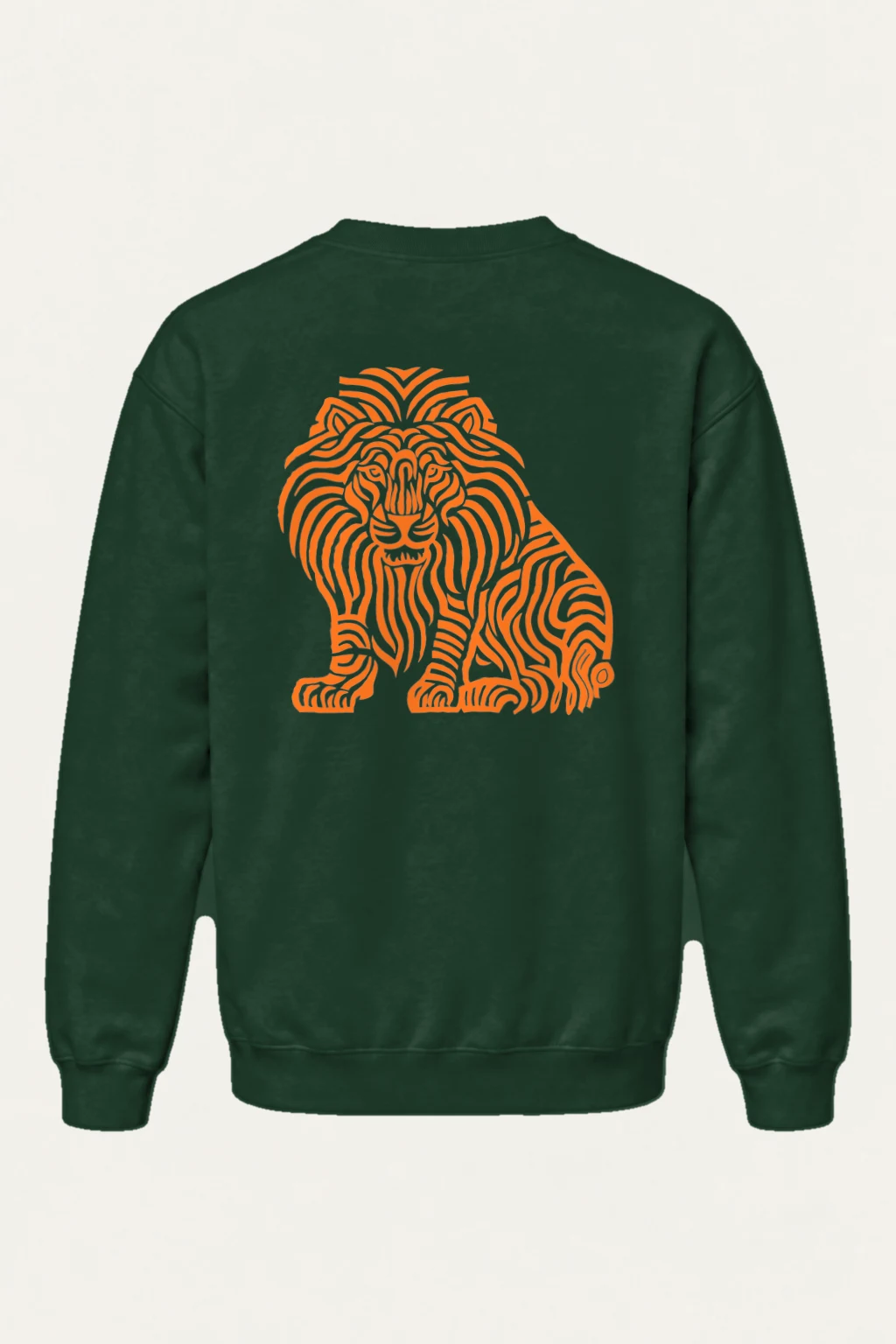 "Ornamental Roaring Lion" Heavy Blend Unisex Crewneck Sweatshirt | Gildan 18000