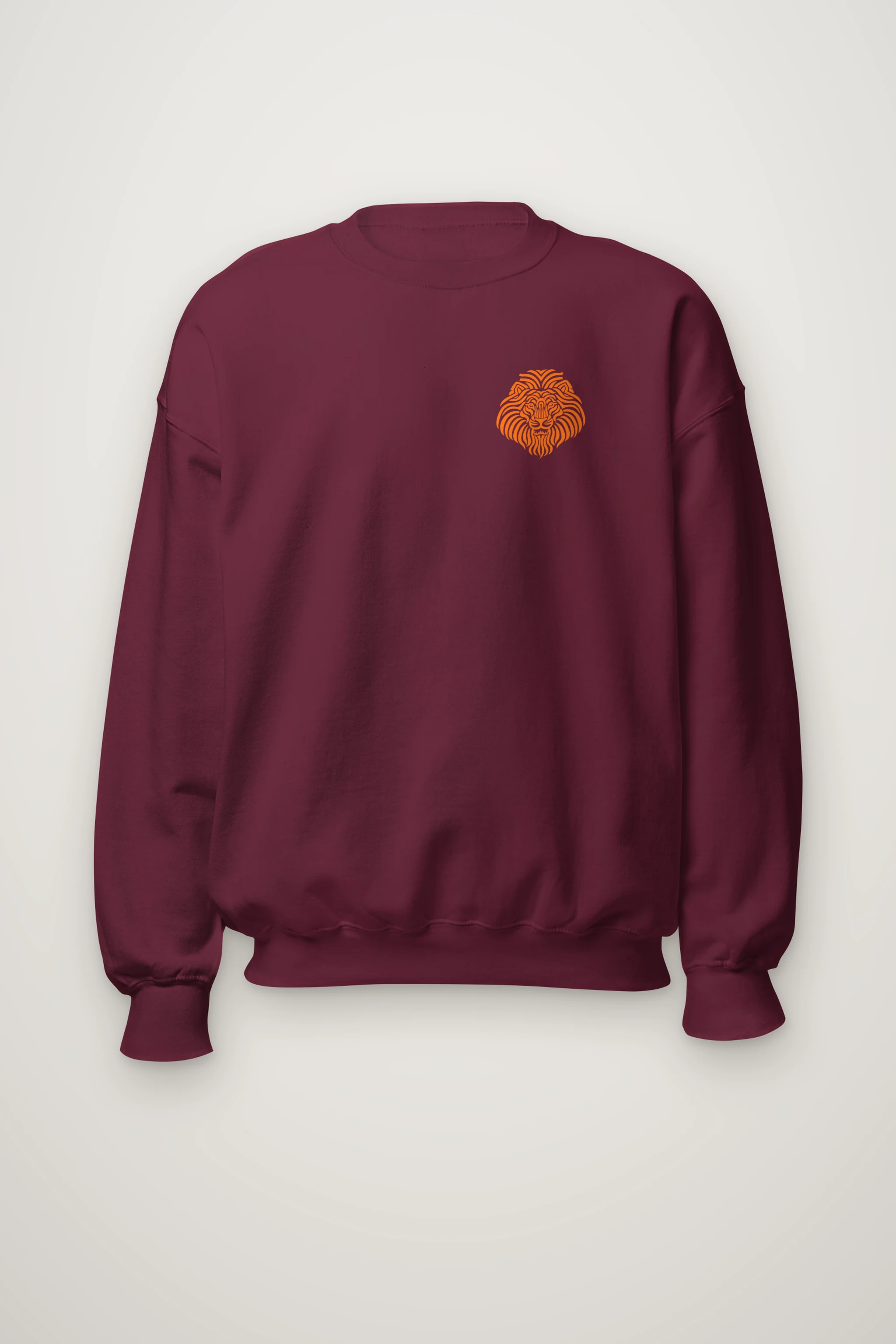 "Ornamental Roaring Lion" Heavy Blend Unisex Crewneck Sweatshirt