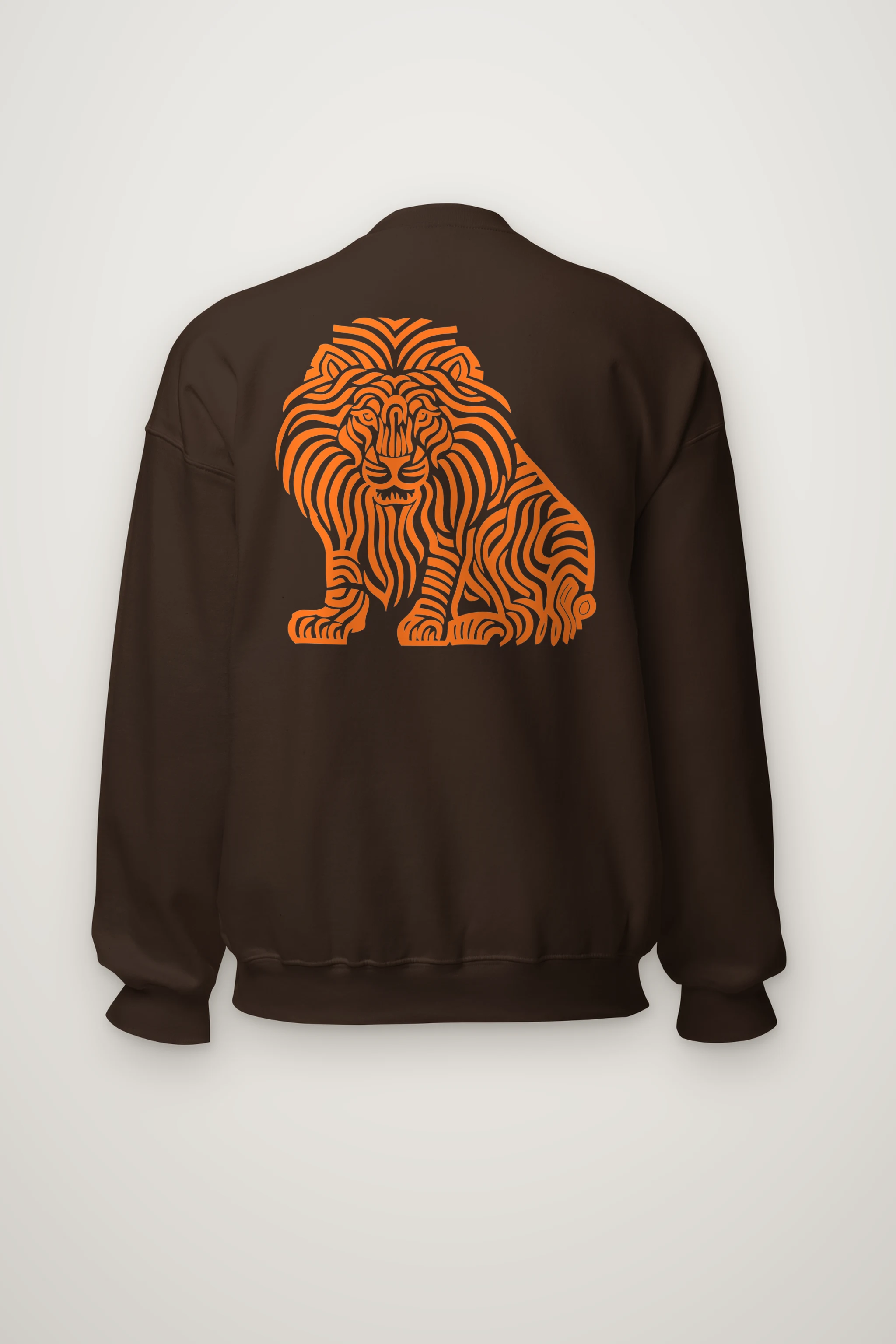 "Ornamental Roaring Lion" Heavy Blend Unisex Crewneck Sweatshirt
