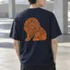 "Ornamental Roaring Lion" Heavyweight Unisex Crewneck T-shirt | Gildan 5000