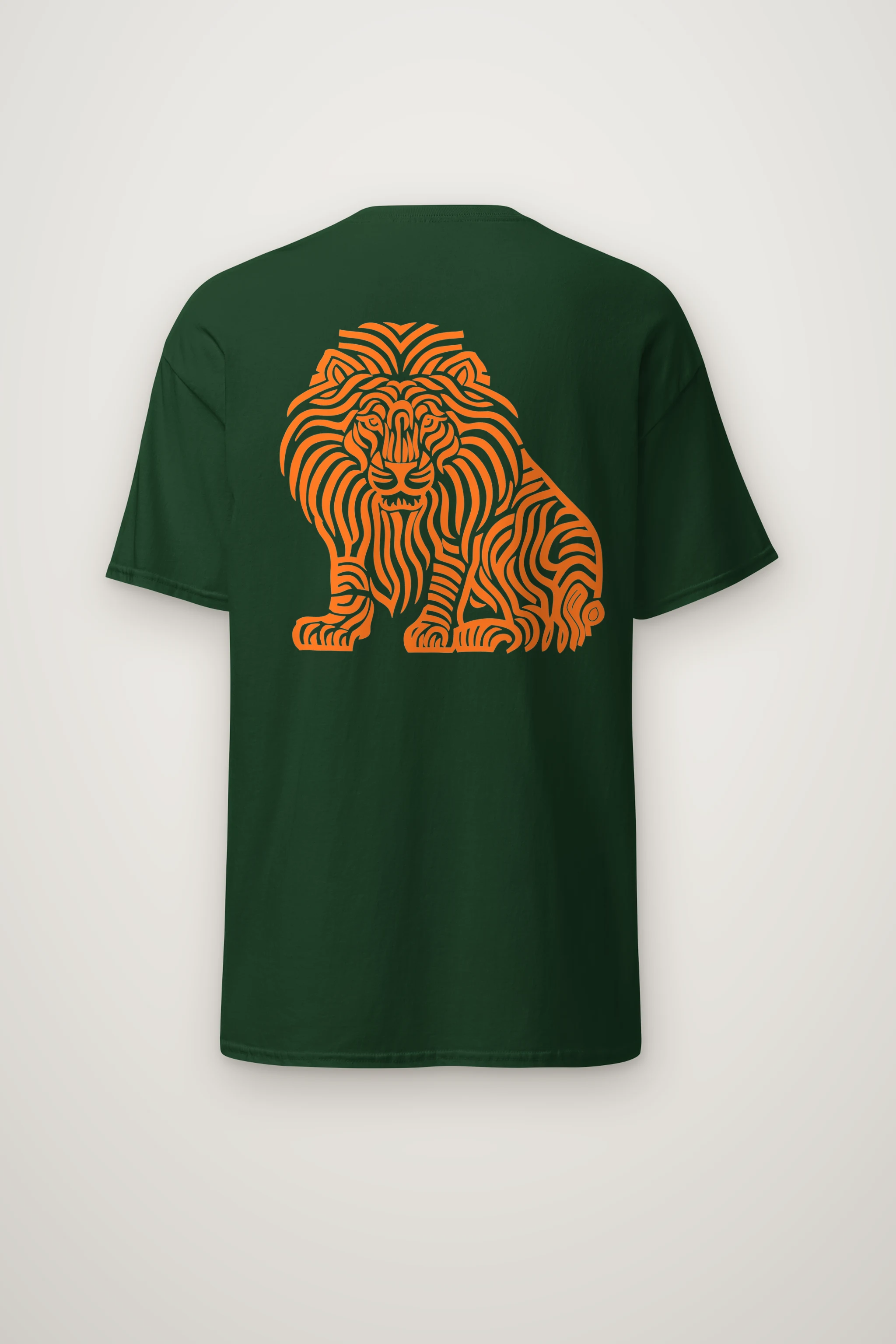 "Ornamental Roaring Lion" Heavyweight Unisex Crewneck T-shirt