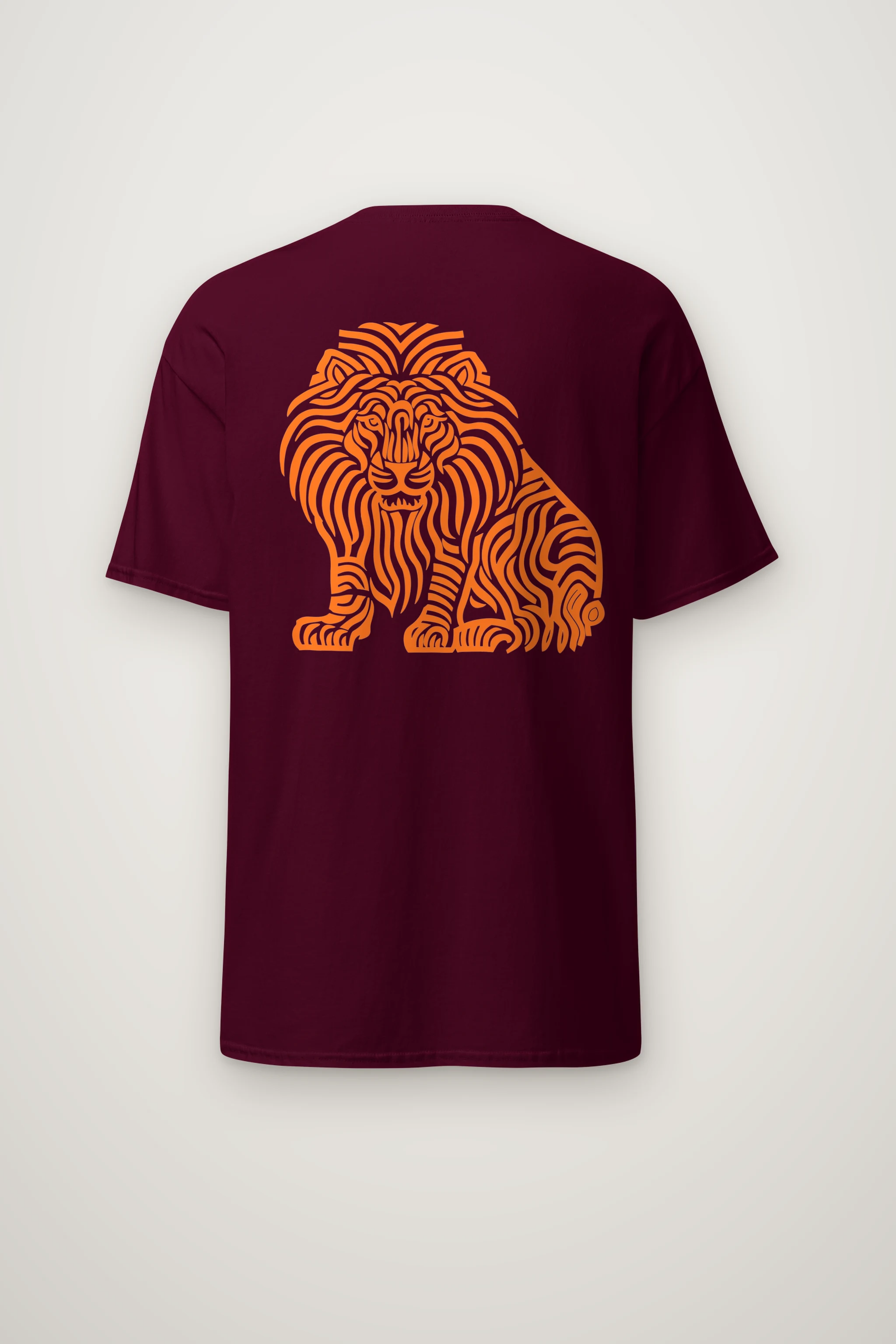 "Ornamental Roaring Lion" Heavyweight Unisex Crewneck T-shirt